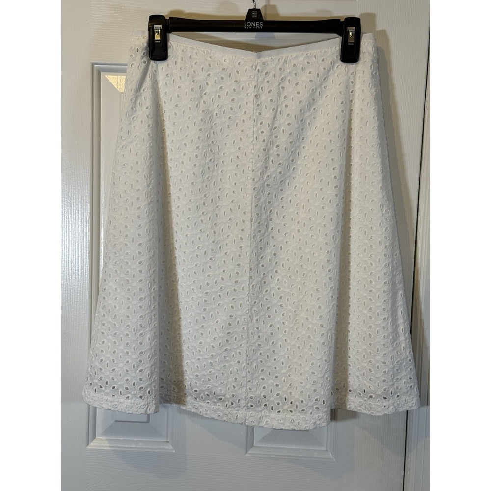 Cottagecore Dainty White Eyelet Skirt India 4 Spring Summer Party  100% Cotton